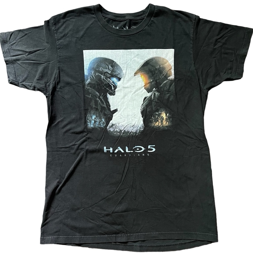 Halo 5 Video Game Promo T Shirt Size L 2015 Microsoft 343 Industries